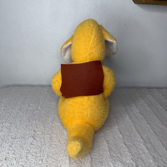 Vintage 1976 Animal Fair Aarty The Aardvark Vest Yellow Plush Stuffed Animal - Picture 4 of 11